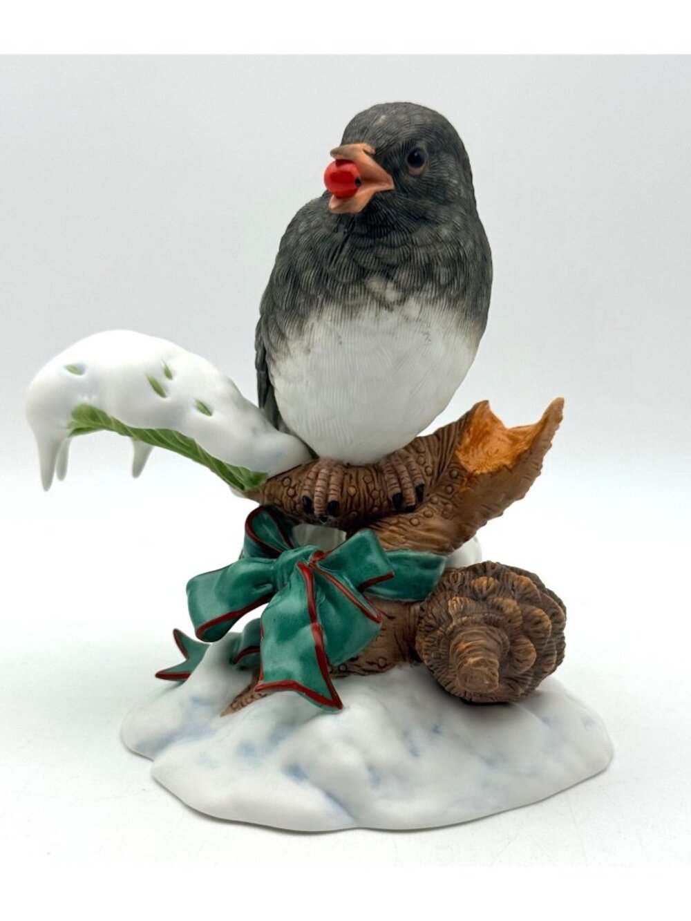 Lenox 2000 Christmas Snowbird Porcelain Figurine Limited Edition 5" In Box